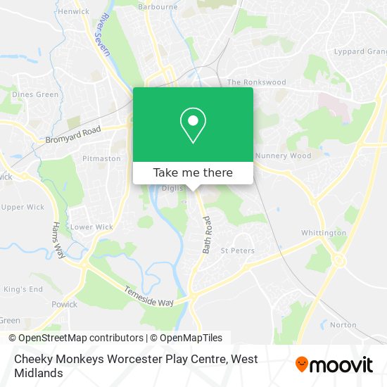 Cheeky Monkeys Worcester Play Centre map