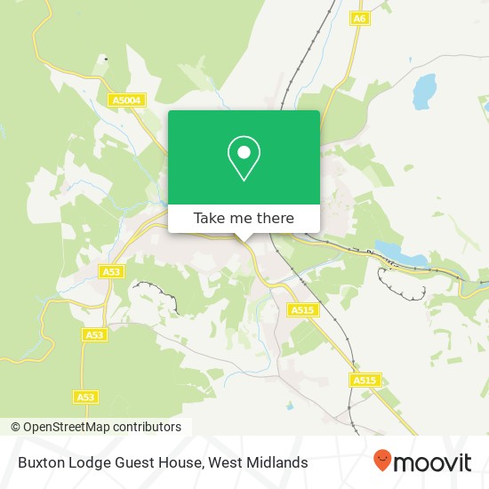 Buxton Lodge Guest House map