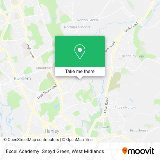 Excel Academy .Sneyd Green map