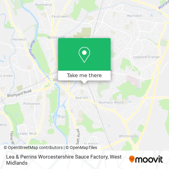 Lea & Perrins Worcestershire Sauce Factory map