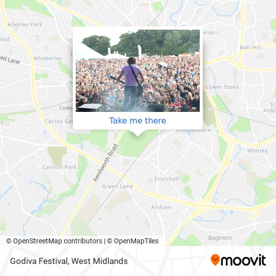 Godiva Festival map