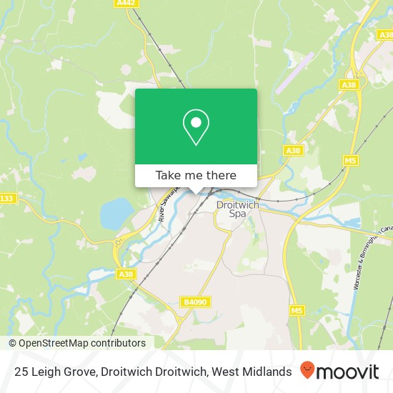 25 Leigh Grove, Droitwich Droitwich map