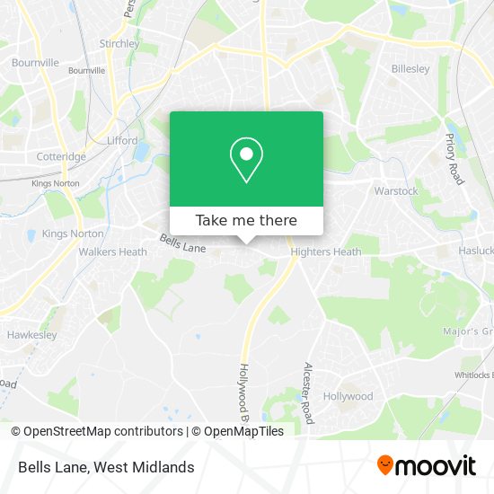 Bells Lane map