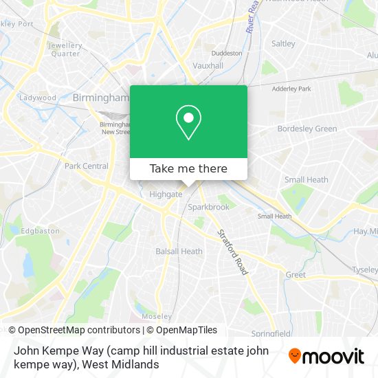 John Kempe Way (camp hill industrial estate john kempe way) map