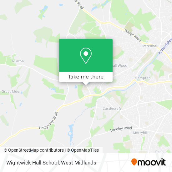 Wightwick Hall School map
