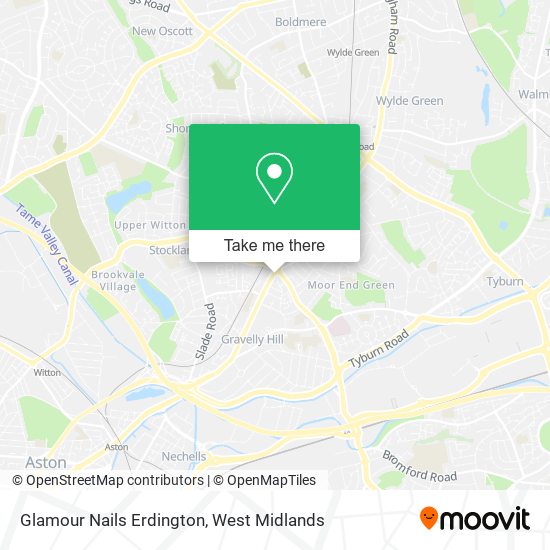 Glamour Nails Erdington map