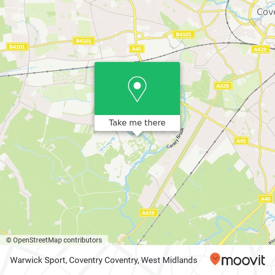Warwick Sport, Coventry Coventry map