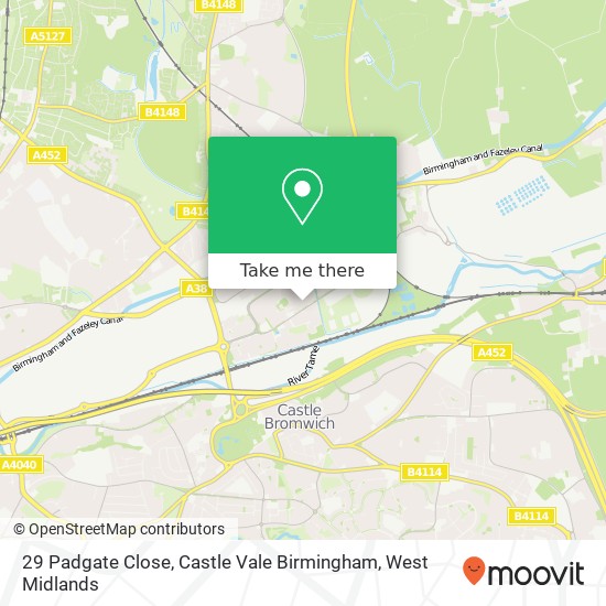 29 Padgate Close, Castle Vale Birmingham map