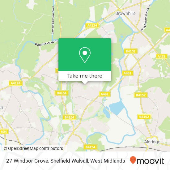 27 Windsor Grove, Shelfield Walsall map