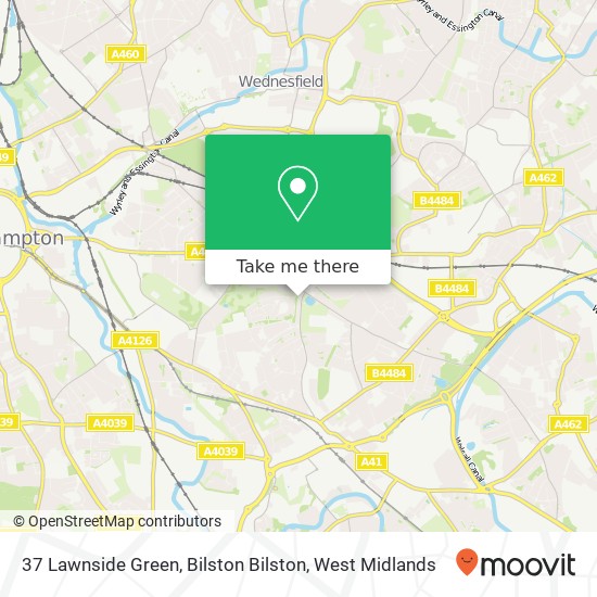 37 Lawnside Green, Bilston Bilston map