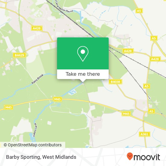 Barby Sporting map