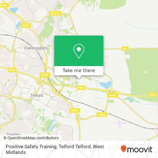 Positive Safety Training, Telford Telford map