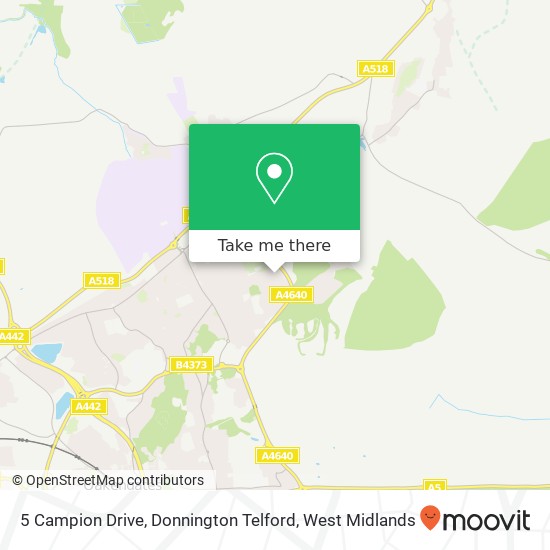 5 Campion Drive, Donnington Telford map