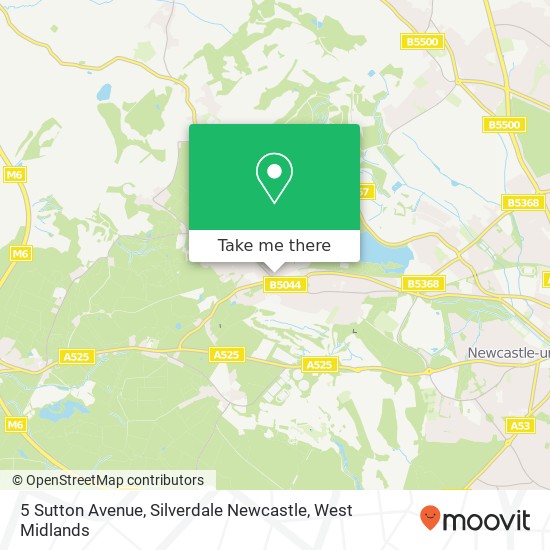 5 Sutton Avenue, Silverdale Newcastle map