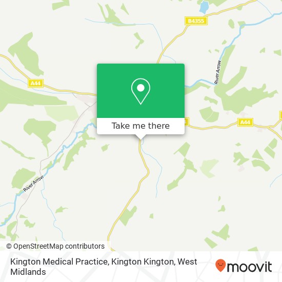 Kington Medical Practice, Kington Kington map