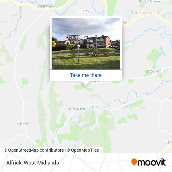 Alfrick map