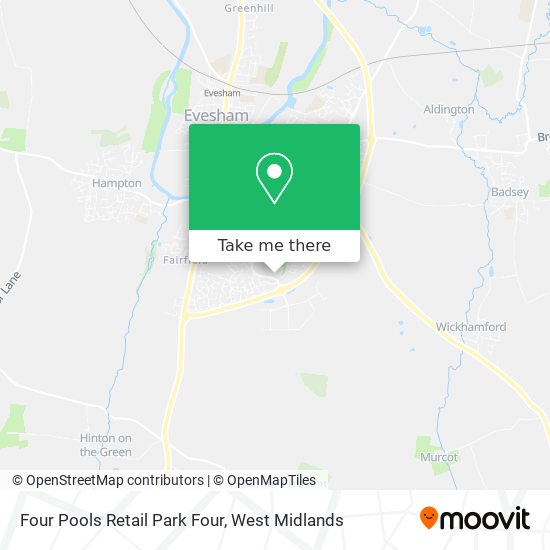 Four Pools Retail Park Four map