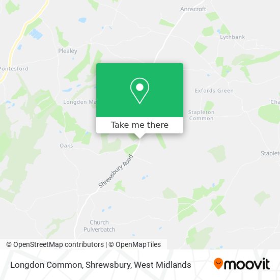 Longdon Common, Shrewsbury map