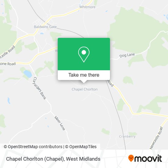 Chapel Chorlton map