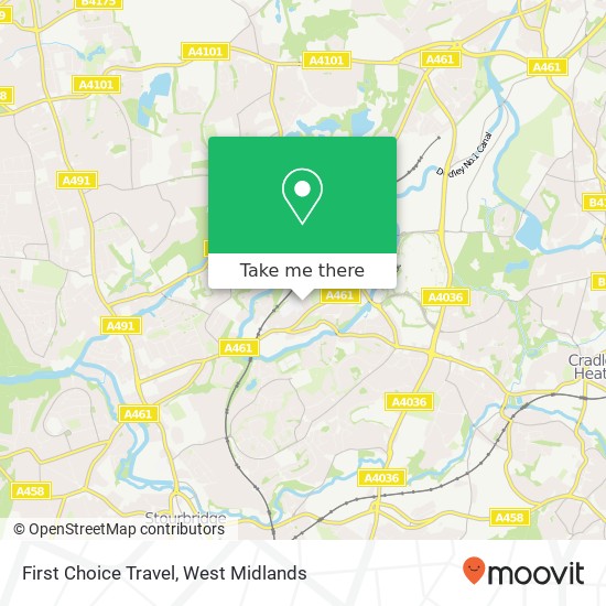 First Choice Travel map