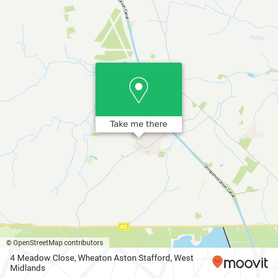 4 Meadow Close, Wheaton Aston Stafford map