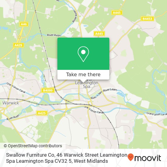 Swallow Furniture Co, 46 Warwick Street Leamington Spa Leamington Spa CV32 5 map