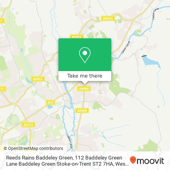 Reeds Rains Baddeley Green, 112 Baddeley Green Lane Baddeley Green Stoke-on-Trent ST2 7HA map
