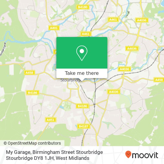 My Garage, Birmingham Street Stourbridge Stourbridge DY8 1JH map