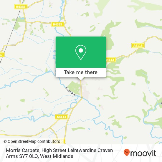 Morris Carpets, High Street Leintwardine Craven Arms SY7 0LQ map