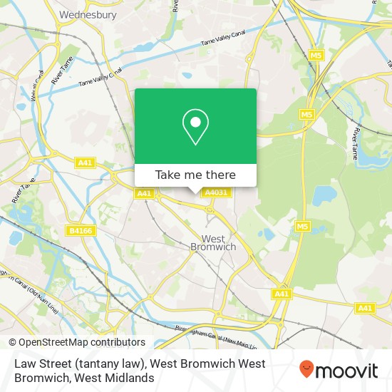 Law Street (tantany law), West Bromwich West Bromwich map