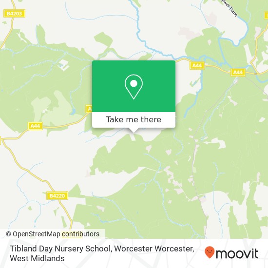 Tibland Day Nursery School, Worcester Worcester map