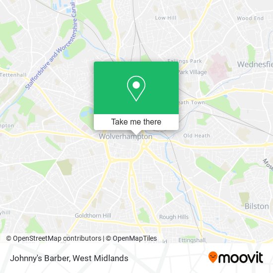 Johnny's Barber map