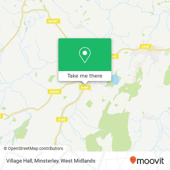 Village Hall, Minsterley map