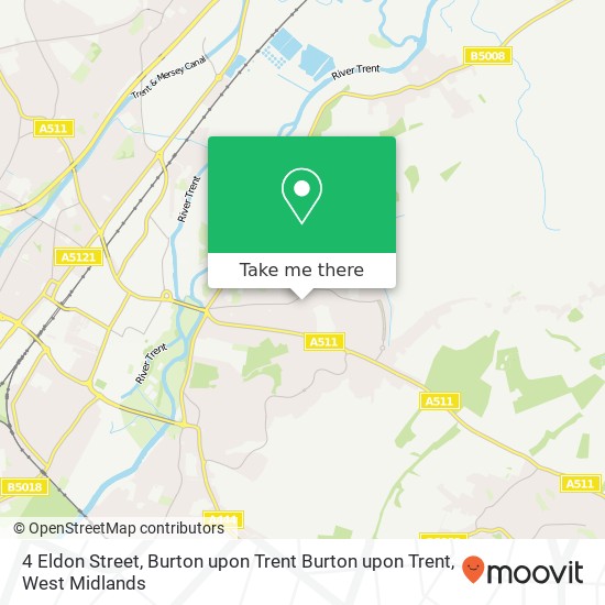 4 Eldon Street, Burton upon Trent Burton upon Trent map