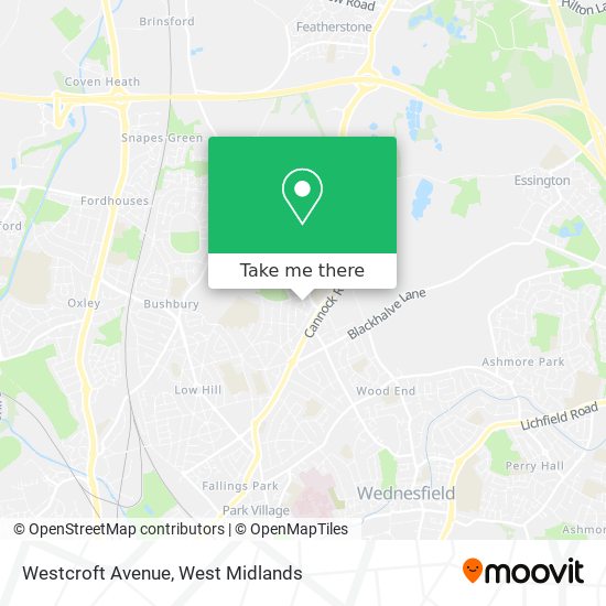 Westcroft Avenue map