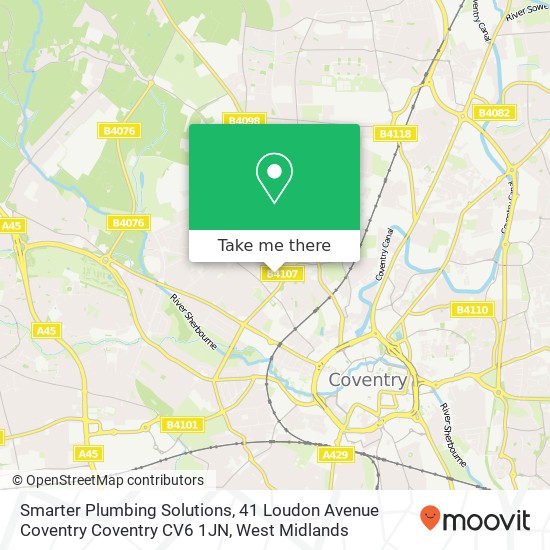 Smarter Plumbing Solutions, 41 Loudon Avenue Coventry Coventry CV6 1JN map