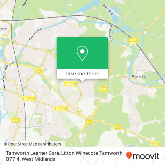 Tamworth Learner Care, Litton Wilnecote Tamworth B77 4 map