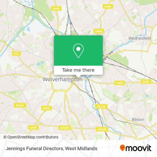 Jennings Funeral Directors map