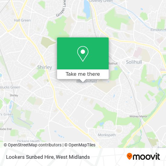 Lookers Sunbed Hire map