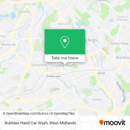 Bubbles Hand Car Wash map
