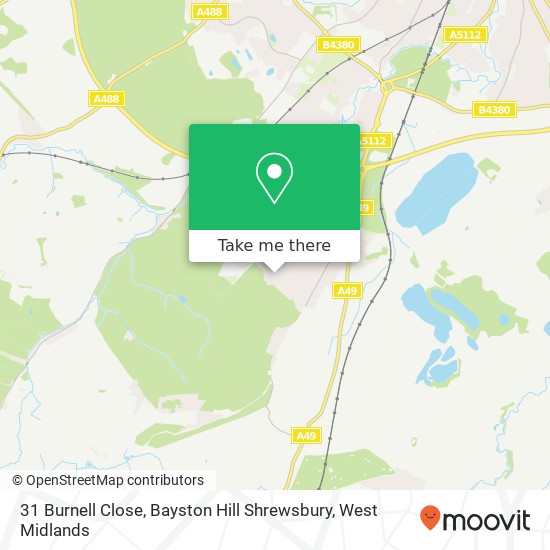 31 Burnell Close, Bayston Hill Shrewsbury map