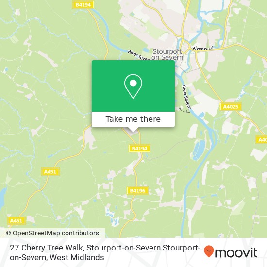 27 Cherry Tree Walk, Stourport-on-Severn Stourport-on-Severn map