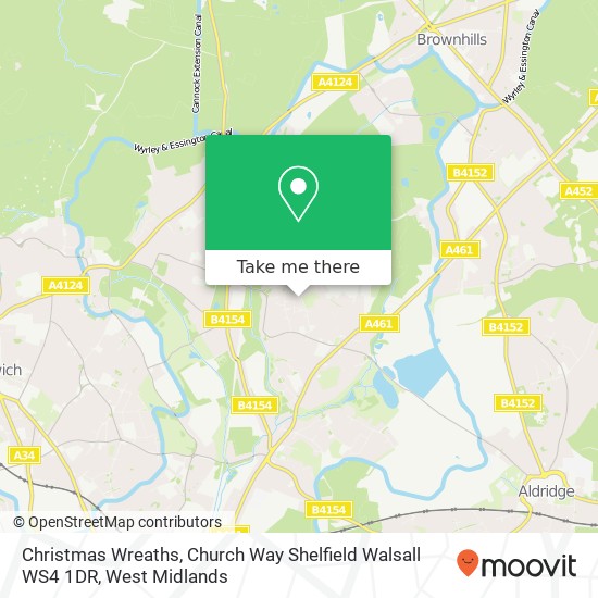 Christmas Wreaths, Church Way Shelfield Walsall WS4 1DR map