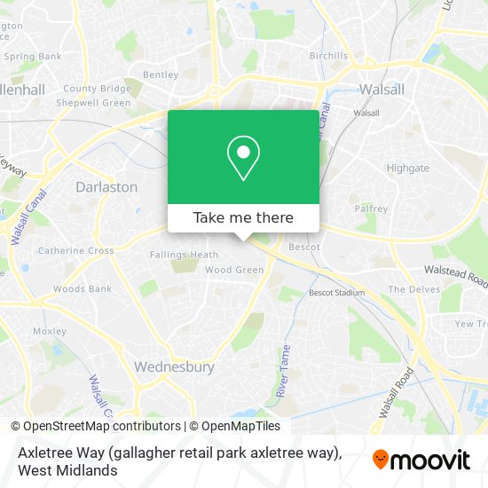 Axletree Way (gallagher retail park axletree way) map