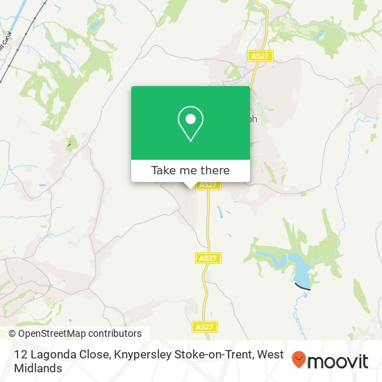 12 Lagonda Close, Knypersley Stoke-on-Trent map