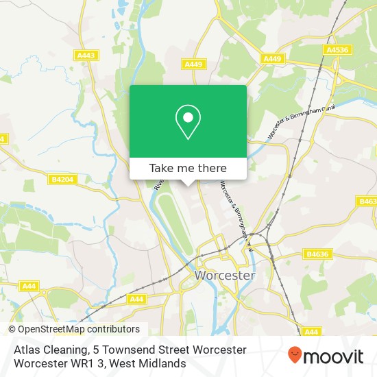 Atlas Cleaning, 5 Townsend Street Worcester Worcester WR1 3 map