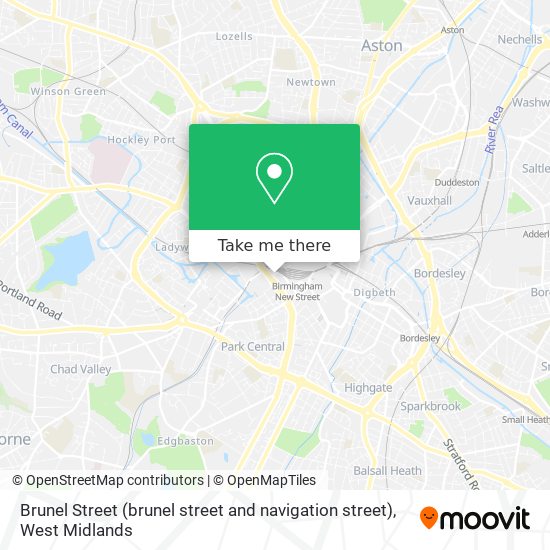 Brunel Street (brunel street and navigation street) map