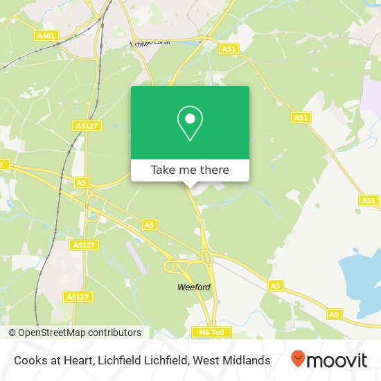 Cooks at Heart, Lichfield Lichfield map