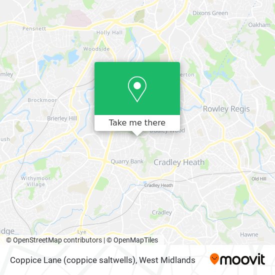 Coppice Lane (coppice saltwells) map