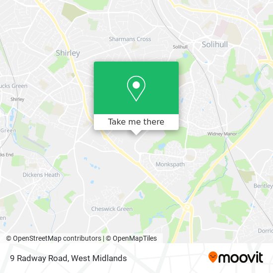 9 Radway Road map